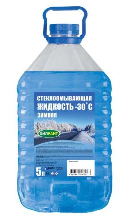 Незамерзайка (жидкость стеклоомывающая) Зимняя -30 5 л OILRIGHT 5204