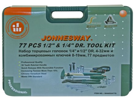 Набор инструментов JONNESWAY 77 предметов S04H52477S