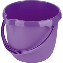 Ведро пластмассовое круглое 12 л фиолетовое ELFE 92957