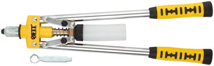 Заклепочник усиленный с длинными ручками, пластиковый контейнер 3,2-4,8 мм (430 мм) FIT 32055