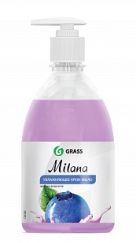 Жидкое крем-мыло &quot;Milana&quot; черника в йогурте с дозатором 500 мл GRASS 126300