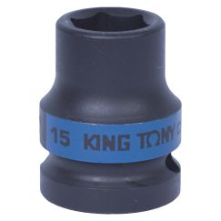 Головка ударная 1/2&quot; короткая 15 мм KING TONY 453515M
