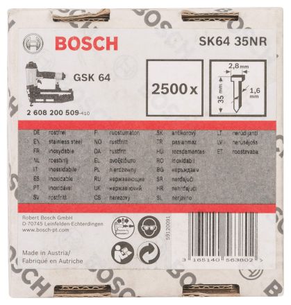 Штифты 2500 шт 35 мм для GSK 64 SK64 35NR BOSCH 2608200509