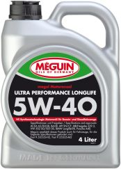 Масло моторное синтетическое Megol Motorenoel Ultra Performance Longlife 5W-40 4 л MEGUIN 6486