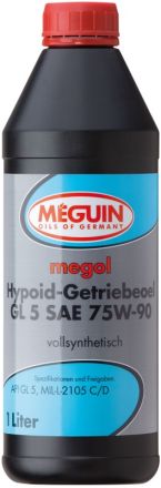 Масло трансмиссионное синтетическое Megol Hypoid-Getriebeoel 75W-90 GL5 1 л MEGUIN 4650