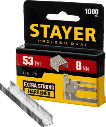 Скобы для степлера тонкие тип 53 8 мм 1000 шт STAYER 3159-08_z02