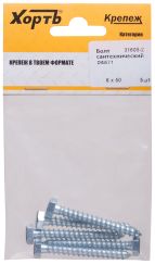 Болт сантехнический DIN 571 6/30 ( фасовка 7 шт ) ХОРТЪ 31603-2