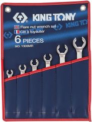 Набор разрезных ключей 8-22 мм 6 предметов KING TONY 1306MR