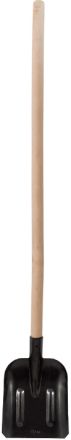 Лопата совковая с ребрами жесткости,с деревянным черенком  220х270х1450 мм КУРС 77216