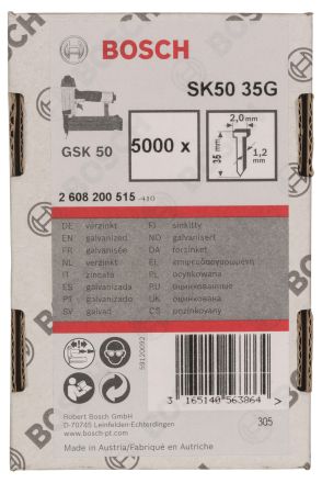Штифты 5000 шт 35 мм для GSK 50 SK50 35G BOSCH 2608200515