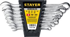 Набор комбинированных гаечных ключей 8 шт 8-19 мм HERCULES STAYER 27085-H8_z01