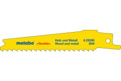Полотно пильное для сабельной пилы 5 шт H+M flexible 100x0,9 мм METABO 628265000