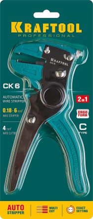 Стриппер автоматический CK-6 0.2 - 6 мм2 KRAFTOOL 22630