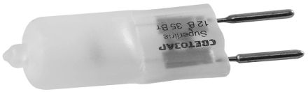 Лампа галогенная СВЕТОЗАР капсульная, матовое стекло, цоколь GY6.35, диаметр 12мм, 35Вт, 12В SV-44773-M