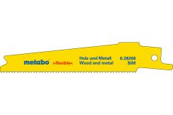 Полотно пильное для сабельной пилы 5 шт H+M flexible 100x0,9 мм METABO 628266000