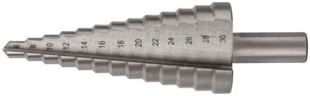 Сверло ступенчатое HSS по металлу, 13 ступеней, 6-30 мм FIT 36398
