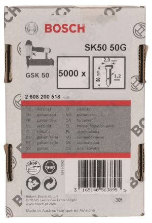 Штифты 5000 шт 50 мм для GSK 50 SK50 50G BOSCH 2608200518