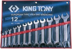 Набор рожковых ключей 6-32 мм 12 предметов KING TONY 1112MR