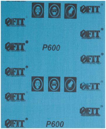 Шкурки наждачные на тканевой основе алюминий-оксидные Профи в листах 230х280 мм 10 шт Р 600 FIT 38202