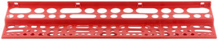 Полка для инструмента пластиковая красная 96 отверстий 610х150 мм FIT 65706