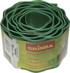 Лента бордюрная Grinda зеленая 10см х 9 м 422245-10