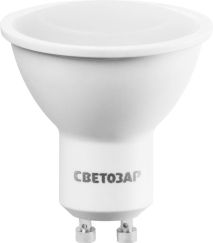 Лампа светодиодная LED technology GU10 теплый белый свет 3000 К 5 Вт СВЕТОЗАР 44560-35_z01