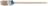 Кисть круглая с бандажом ПРОФИ натуральная светлая щетина №4 (25 мм) FIT 01403