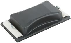 Держатель пластиковый черный для наждачной бумаги с металлическим прижимом 210х105мм MOS 39716М