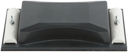 Держатель пластиковый черный для наждачной бумаги с металлическим прижимом 210х105мм MOS 39716М