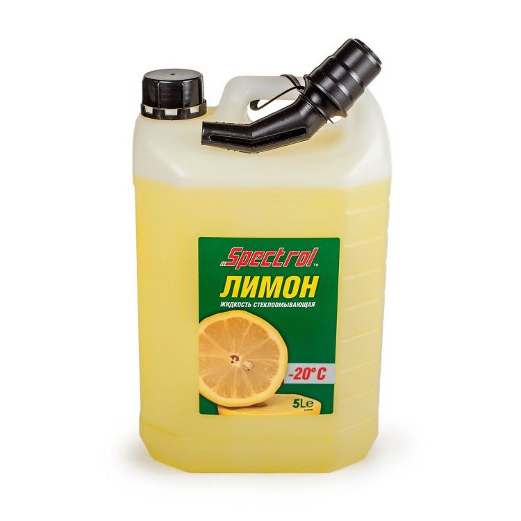 Жидкость для омывания стекол Лимон -20°C, 5л SPECTROL 9645 : цена, описание, характеристики в интернет-магазине Инструментомания